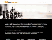 Tablet Screenshot of fiveiron.com